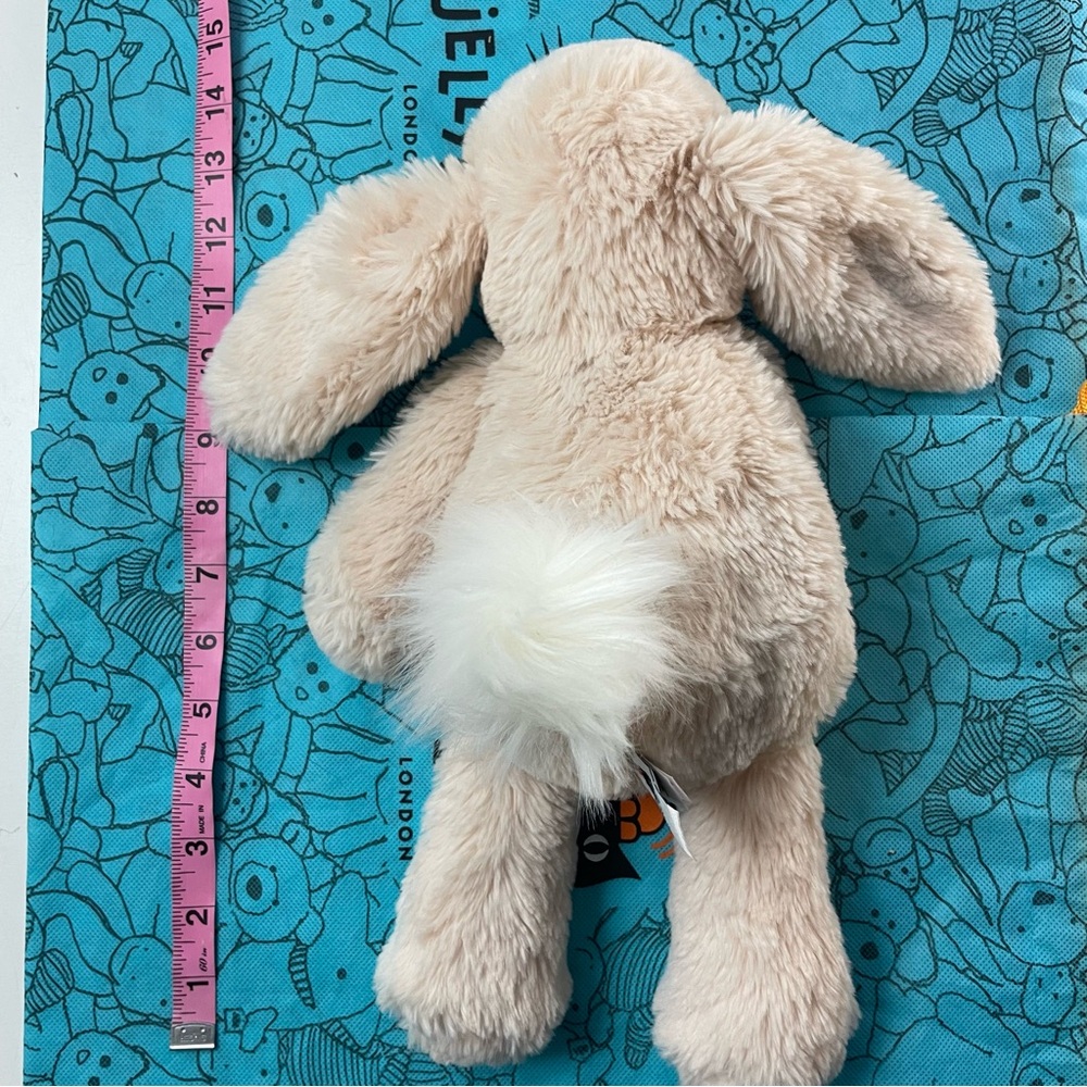 Jellycat I am Smudge Rabbit Bunny 15” Plush Stuffed Animal Light Beige - Picture 8 of 14
